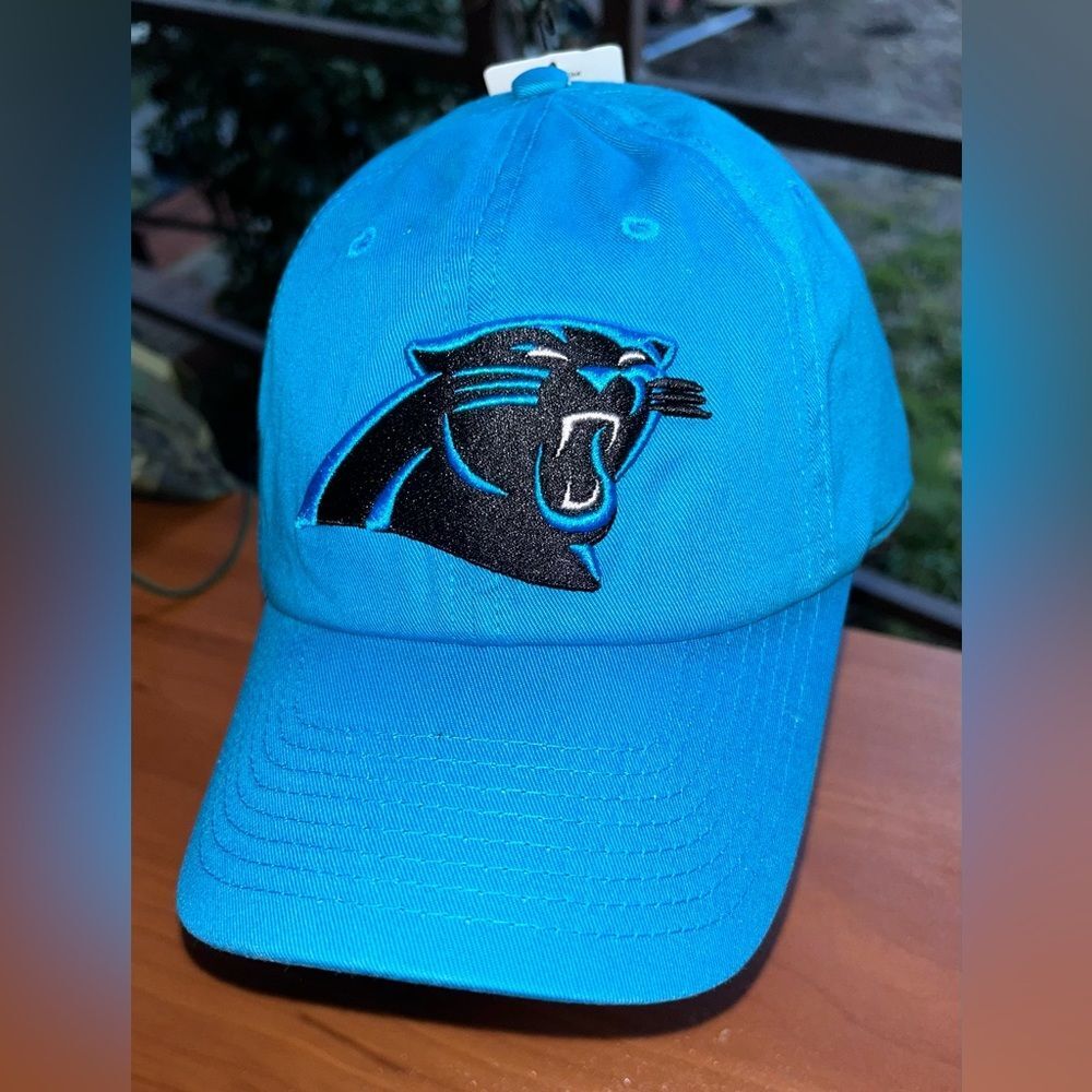 NFL Team Apparel Embroidered Carolina Panthers Baseball Cap Hat One Size